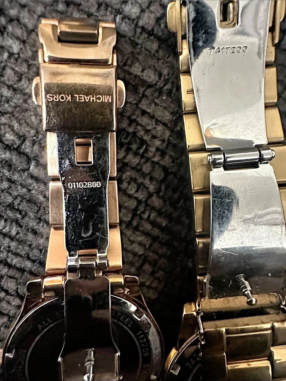 Michael Kors Ritz Gold-Tone Pave Logo Dial Watch Set, Gold & Pink